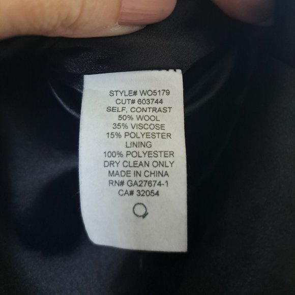 Eva Franco Anthropologie wool blend patchwork skirt Sz 0 - Picture 7 of 8